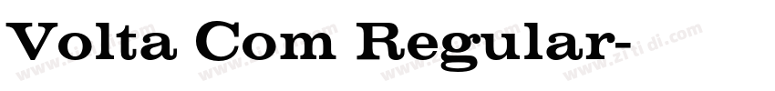 Volta Com Regular字体转换